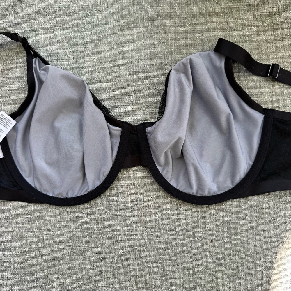 Spanx by Sara Blakely Black Underwire Bra Full Coverage Pillow Cup, Size 34DD - Picture 3 of 4